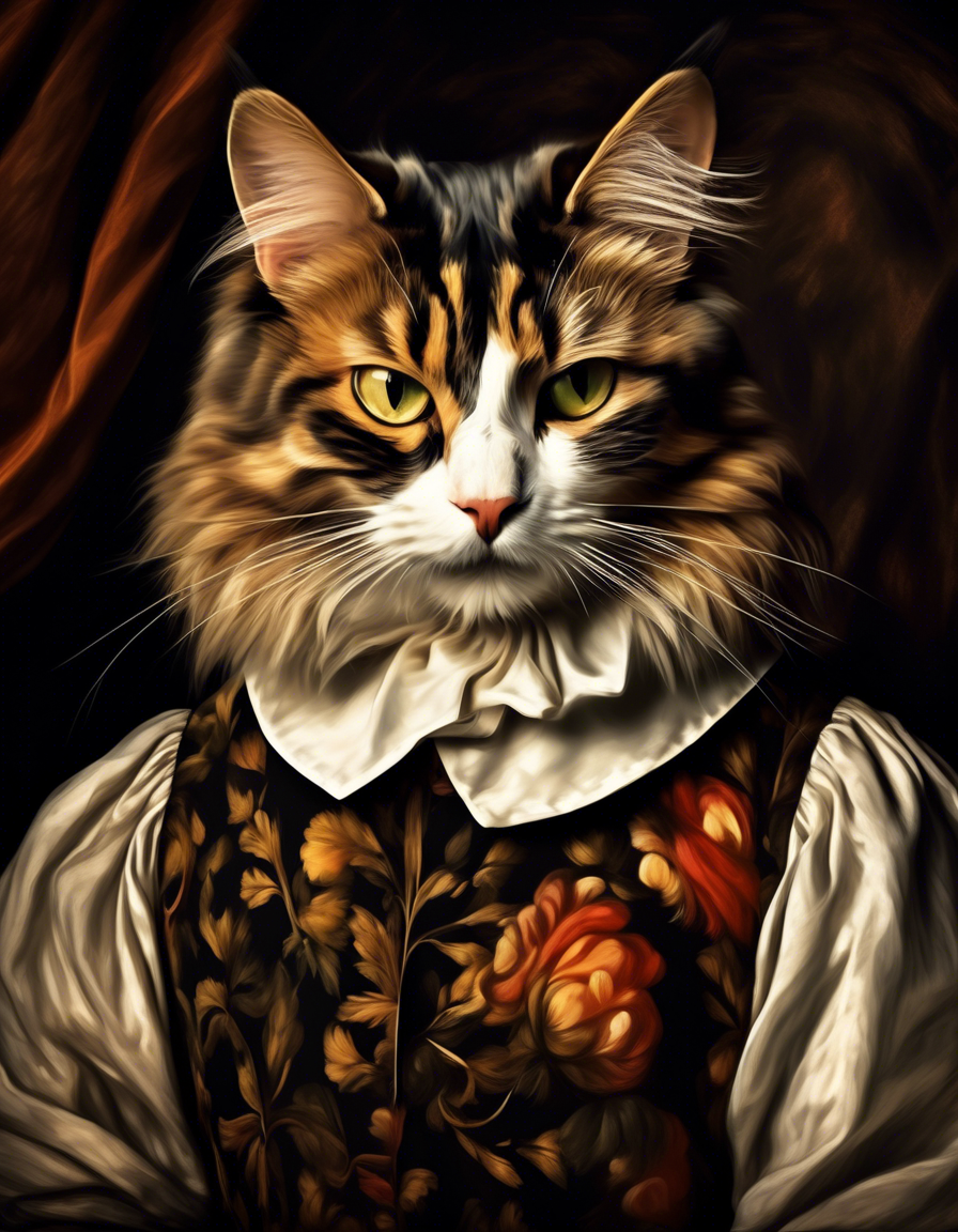 Peinture digitale sur toile - Portrait de Jules dit le lunatique - 60 x 50 cm