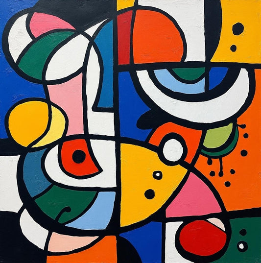 Peinture digitale sur toile - Moment de réflexion - 60 x 50 cm