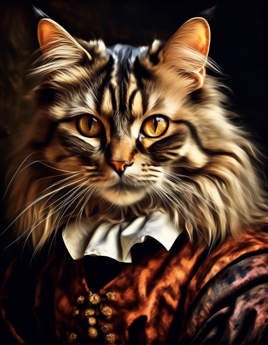 Peinture digitale sur toile - Portrait d'Eustache le Grand - 60 x 50 cm