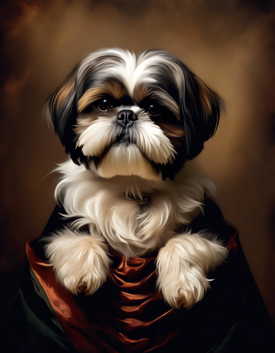 Peinture digitale sur toile - Portrait de damoiselle Estelle de Gorallet - 60 x 50 cm