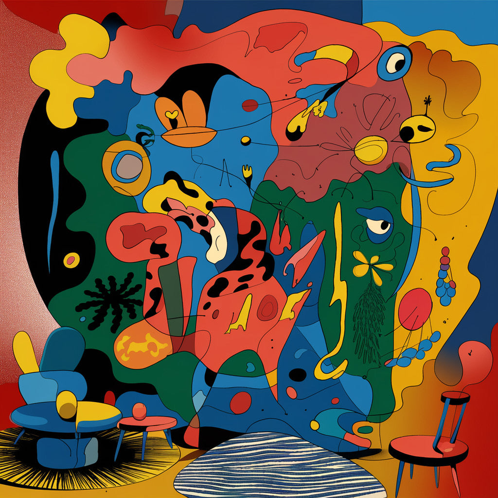 Peinture digitale sur toile - Symphonie musicale - 60 x 50 cm