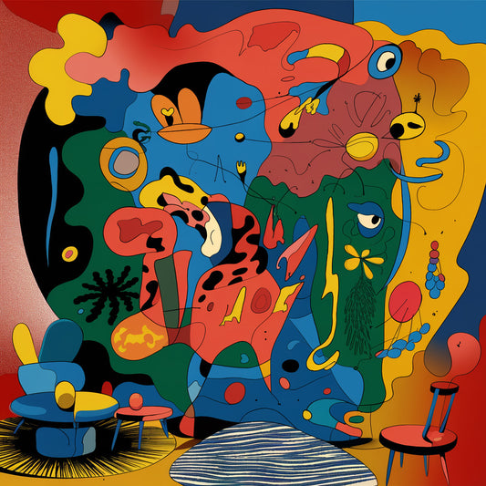 Peinture digitale sur toile - Symphonie musicale - 60 x 50 cm