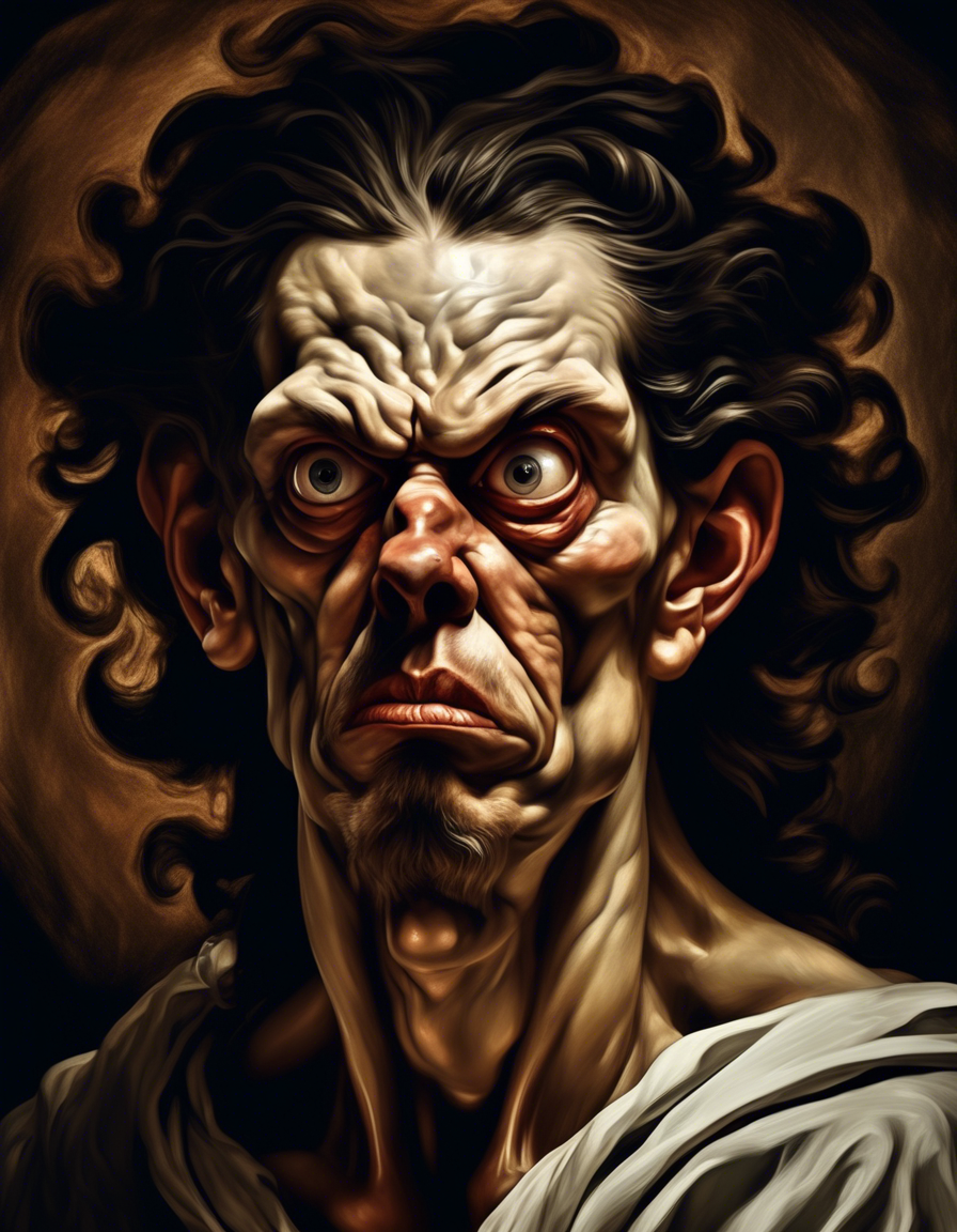 Peinture digitale sur toile - Transformation acte 1 - 60 x 50 cm