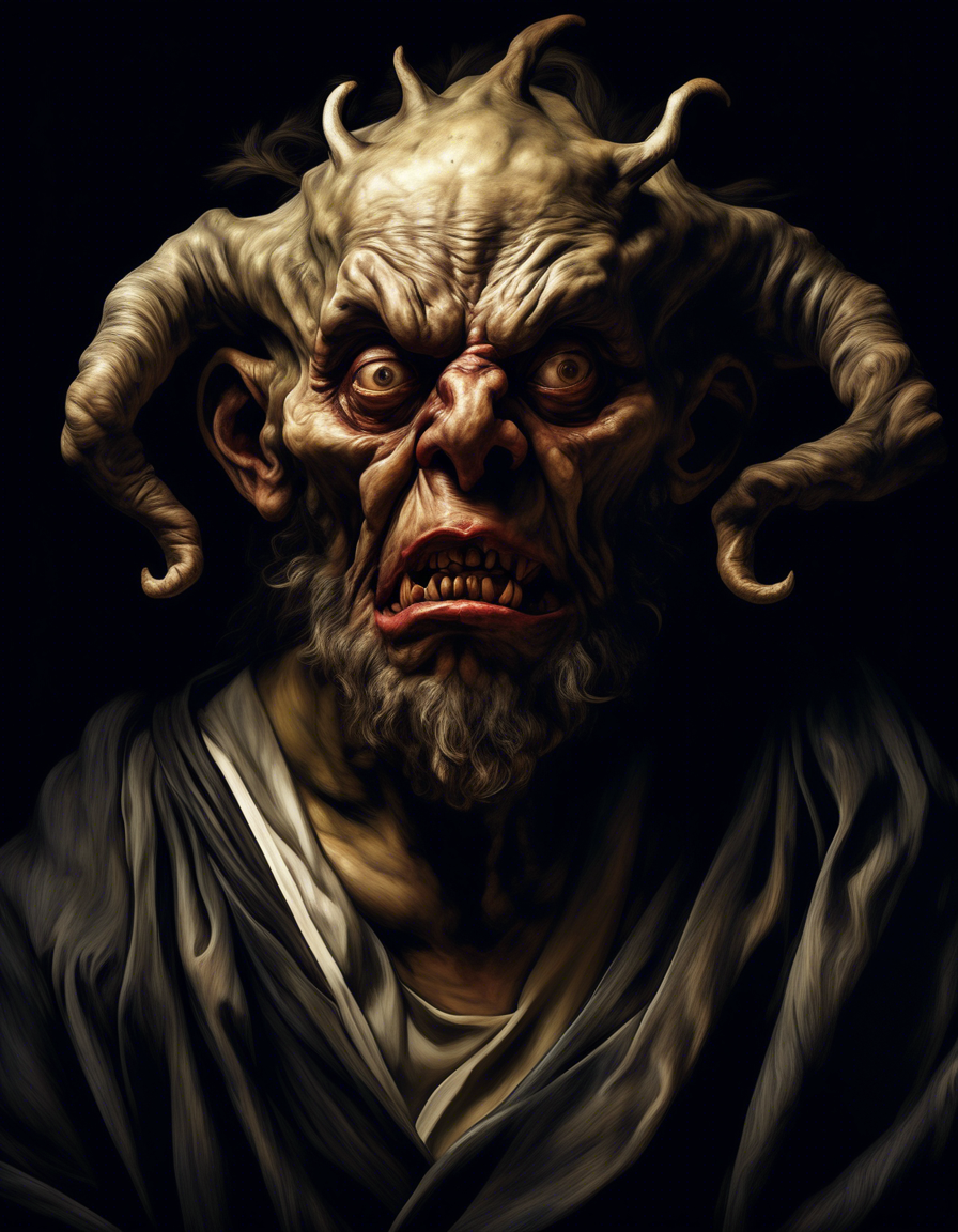 Peinture digitale sur toile - Transformation acte 3 - 60 x 50 cm