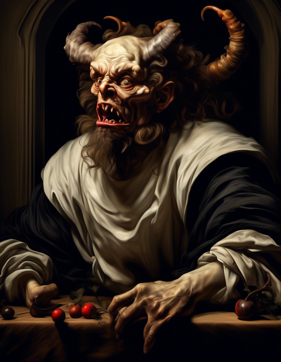 Peinture digitale sur toile - Transformation acte 4 - 60 x 50 cm