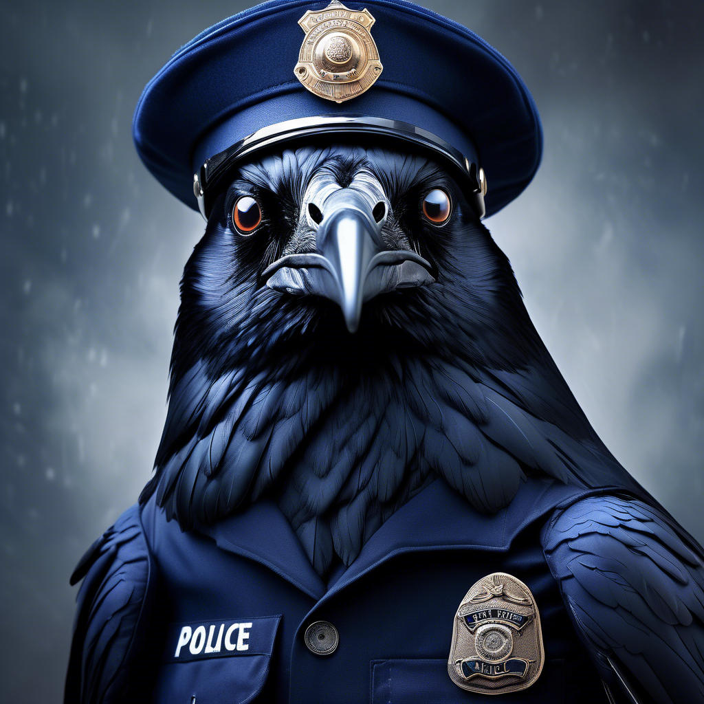 Peinture digitale sur toile - You are under arrest ! - 60 x 50 cm